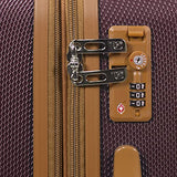 Dejuno Legion New Generation 3-pc Hardside Spinner TSA Combination Lock Luggage Set, Burgundy (25DJ-8242-Burgundy)