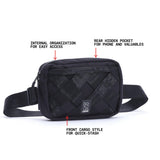 Chrome Industries Barrage Sling Bag – Crossbody Backpack for Women and Men w/Quick Release Buckle – 2L, Black X