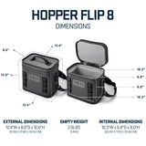 YETI Hopper Flip 8 Portable Cooler, Rescue Red