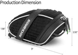ROCKBROS Bike Seat Bag, Bicycle Saddle Bag Under Seat 3D Shell Cycling Seat Pack for Mountain Road Bikes Black