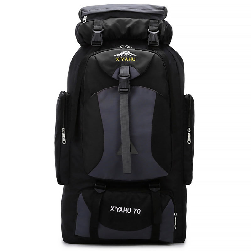 Lawaia 70L Hiking Backpack Large Camping Pack Backpacking Bag Rucking Backpacks Outdoor Trekking Travel Rucksack for Men Women-Black