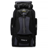 Lawaia 70L Hiking Backpack Large Camping Pack Backpacking Bag Rucking Backpacks Outdoor Trekking Travel Rucksack for Men Women-Black
