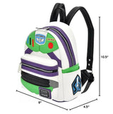 Loungefly Toy Story Buzz Lightyear Faux Leather Womens Double Strap Shoulder Bag Purse