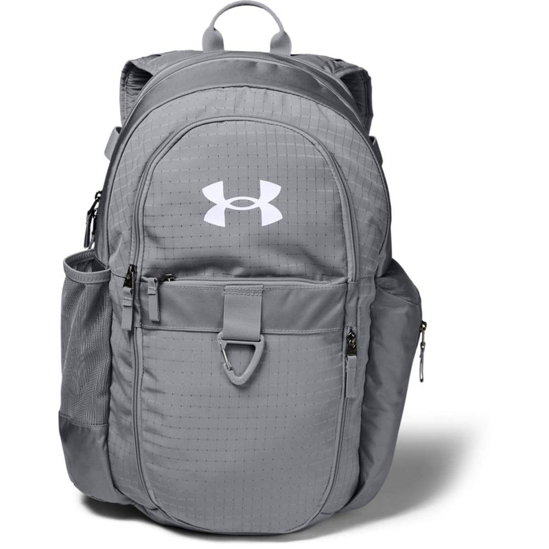 Under Armour Men's Lacrosse Backpack, Steel (035)/White, One Size Fits All
