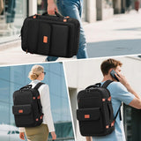 MATEIN Anti Theft Personal Item Backpack 18x14x8, Underseat Travel Backpack with Water Bottle Holder Fit 15.6 Inch Laptop, TSA Approved Luggage Bag with Shoe Compartment for Spirit Airlines, 2 Pcs Set