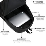 LELExilan Multifunctional Casual Backpack for Men Women, Lightweight Water-Resistant School Bookbag for College Work Travel, Black 01