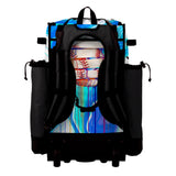 Boombah Superpack Hybrid Rolling Bat Bag - Wheeled & Backpack Version - Baseball Focus White/Black/Red