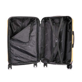 DUKAP ZONIX Luggage with Spinner Wheels | Durable Lightweight Hardshell Suitcase, Spacious Travel Bag with Handle and Trolley | 20-Inch Carry On Small Luggage | Mustard