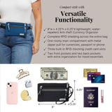 Baggallini Unisex Adult Luggage Only Rfid Currency Organizer Travel Wallet, Black