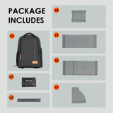 TARION Camera Backpack for Photographers - Compact 15L Camera Bag with 15.6 Inch Laptop Compartment - Side Access Quick Draw - Anti-theft Hidden Pocket Tripod Holder Rain Cover - TB04 Black