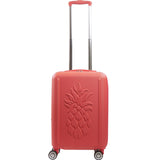 FUL Tommy Bahama 22.5 Inches Rolling Carry On, Hard-Sided Suitcases with Spinner Wheels, Coral