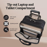 Ricardo Beverly Hills Flight Essentials Softside Wheel-A-Board Bag, Rolling Laptop Carry-On Luggage, Durable Ballistic Nylon Fabric, Water and Stain Resistant, Men and Women, 16.5-Inches Wide