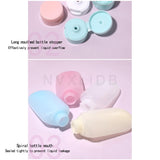 NVXLIDB travel bottle 4-piece set, portable and leak-proof, suitable for shampoo, shower gel, body lotion and conditioner, a must-have for travel