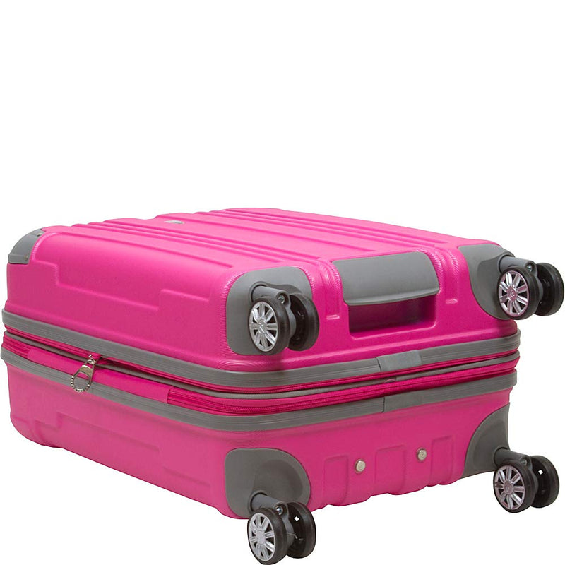 Dejuno Kingsley Abs 3-Piece Hardside Spinner Luggage Set-Blue, One Size