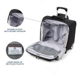 Travelpro Maxlite 5 Softside Lightweight Rolling Underseat Tote Upright 2 Wheel Bag, Men and Women, 14-Inch — Black
