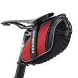 ROCKBROS Bike Saddle Bag Bicycle Seat Bag 3D Shell Saddle Bag Under Seat Cycling Seat Pack for Mountain Road Bike Bicycle Red