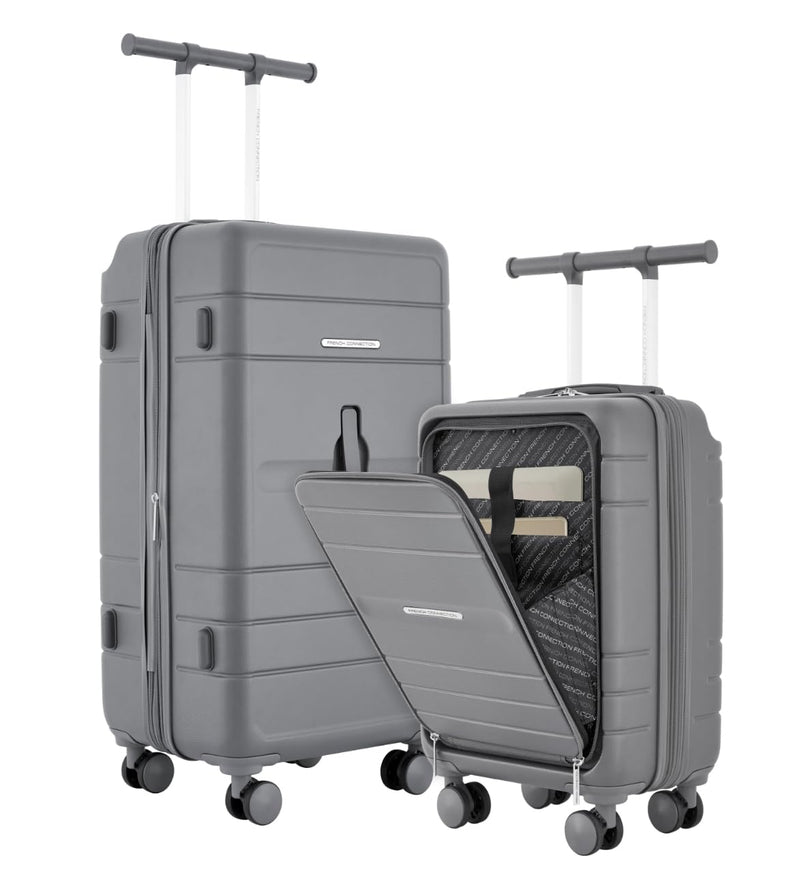 French Connection 2 Piece Trunk Luggage Set, Quiet Shade | Backpacks4Less