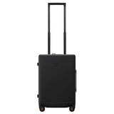 LEVEL8 Elegance PC Matte Hardshell Luggage Set, 20" Carry-On and 24" Checked Medium Luggage - Black