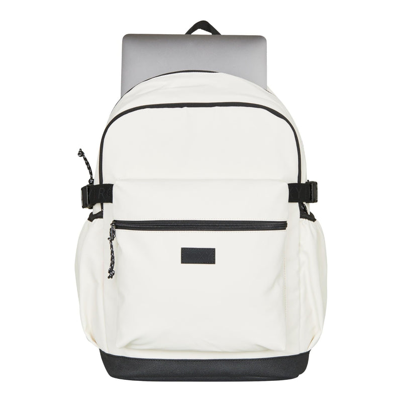 Roxy Women's Gateline Backpack | Everyday | Travel | 17" Laptop Sleeve | Bottle Side Pocket - Parchment