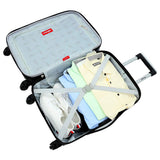 Wrangler Smart Spinner Hardside Luggage, 3 Piece Set, Navy Blue