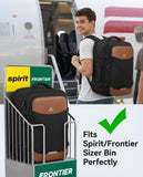 MATEIN Personal Item Travel Backpack 18x14x8, Airline Approved Spirit Personal Item Bag Fits 17" Laptop, Waterproof TSA Underseat Backpack for Airplanes Luggage with Tracker Pocket