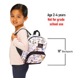 Disney Cats and Dogs Mini Backpack - 10" Exclusive Woven Small Backpack with Front Pocket | Adjusts to Fit Women, Teens, Girls, Kids