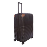 Eddie Bauer Strata Luggage | Hardside | Spinner Wheels | Expandable | Lightweight | Travel Essentials, Black, 30" (Check-In)