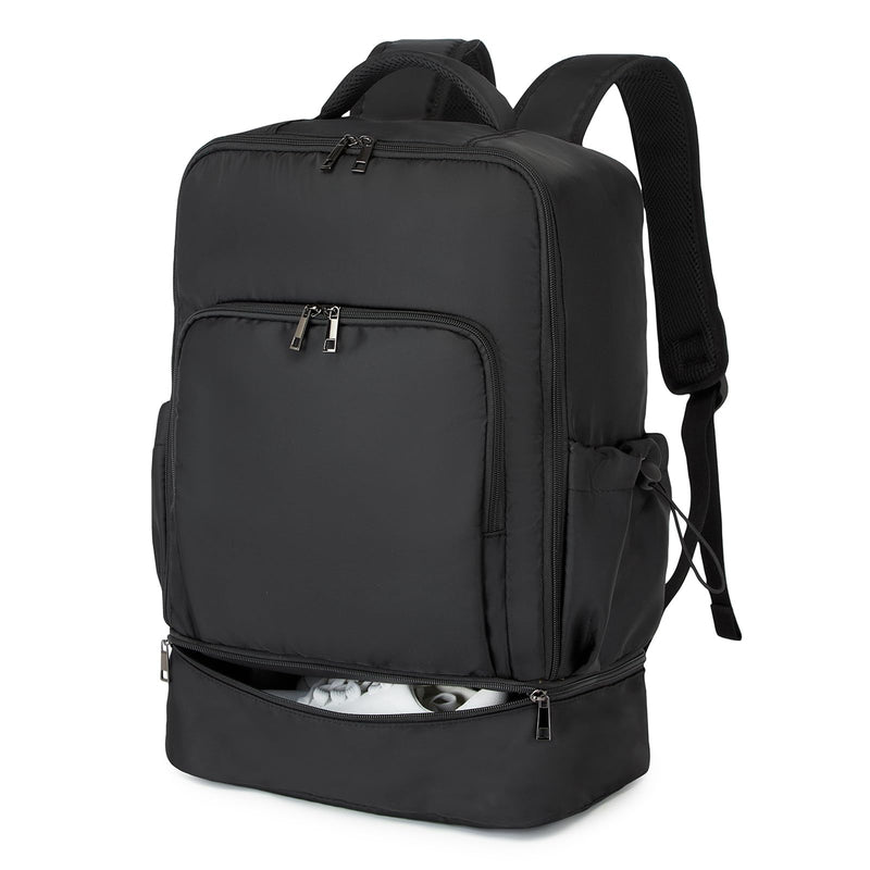 seyfocnia Gym Backpack for Men, Lightweight Sports Back pack With Shoe Compartment, Waterproof Gym Bag Workout Trainning Rucksack Casual Travel Daypack-Black