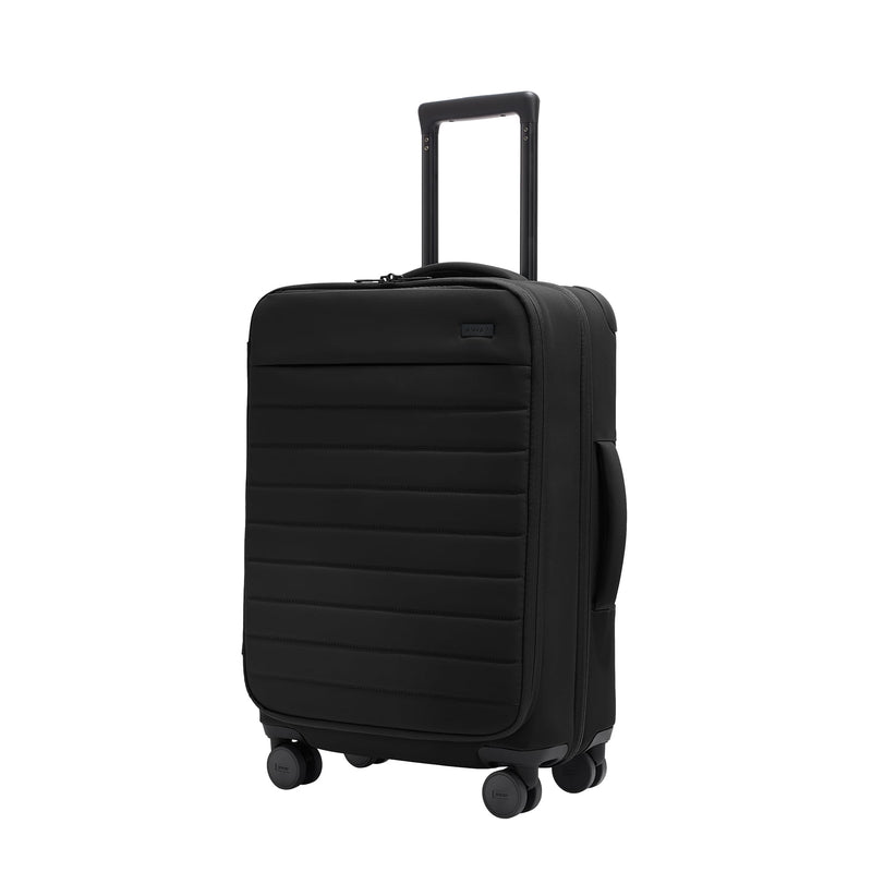 Away Softside Bigger Carry-On Suitcase, 23 Inch Expandable High-Strength Nylon Luggage With Spinner Wheels, Meets Requirements for Most Major Airlines, Jet Black
