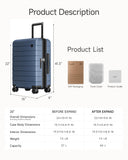 Two 20-Inch Carry-On Luggage Set for Travel
