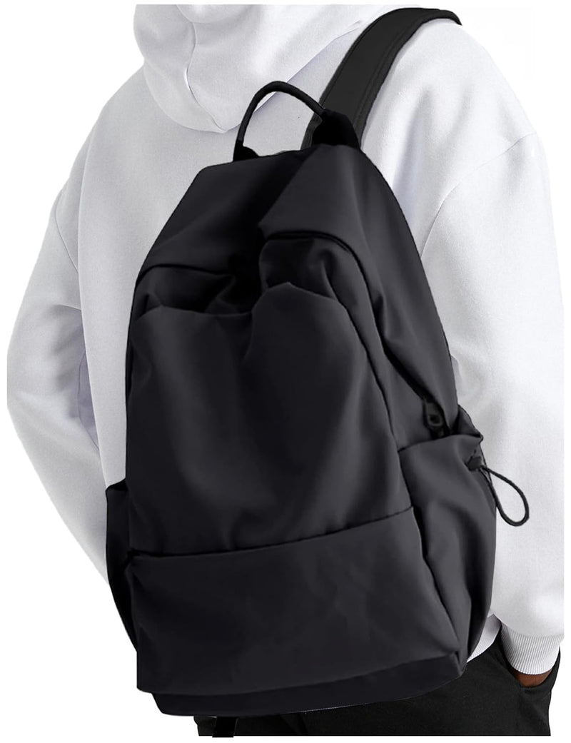 YGR Laptop Backpack for Women and Men, Waterproof Lightweight Travel Daily Rucksack Casual 15.6 inches Computer Bags for College, Black