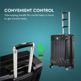Skyway Nimbus 4.0 Expandable, Durable Hardside, 4 Wheel Spinner, Lightweight Suitcase, Unisex, Stylish, Black, Carry-On 20-Inch