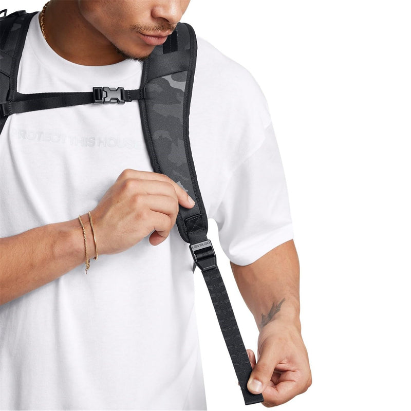 Under Armour Unisex, Hustle 6.0 Pro Backpack (002) Black/Black/Castlerock One Size Fits Most