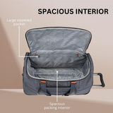 Ricardo Beverly Hills Montecito 2.0 Softside Rolling Duffel Bag with Wheels and Handle, Ideal Lightweight Travel Bag for Men and Women, 22-inch Wide, Grey