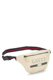 Gucci, Pre-loved White Leather Logo Belt Bag Small, White
