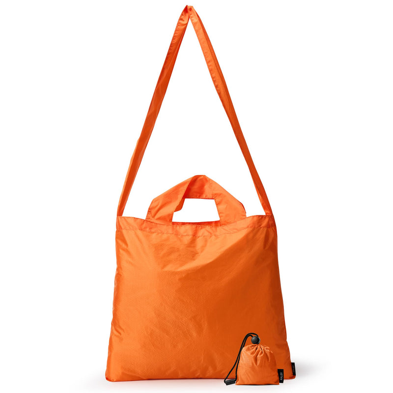 KALIDI Compact Tote Shopping bag Lightweight Foldable Tiny Reusable Grocery Shoulder Bag Crossbody