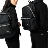 Lacoste Unisex Neocroc Seasonal Backpack, Tape Black, One Size