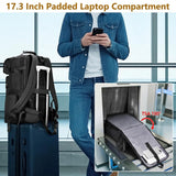 MATEIN Expandable Travel Backpack With Shoe Compartment, 52L Large Suitcase Backpack with Waist Straps, 17 Inch TSA Laptop Backpacks Luggage Carry On Bag With 3 Packing Cubes