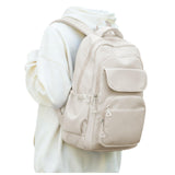 VENATIN School Backpack for Girls, High Elementary School Laptop Backpack College Student Women Bookbag, Mochilas Escolares para Niñas, Teens Girls Bookbag Casual Daypack, Beige