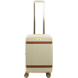 Tommy Bahama 22.5 Inches Rolling Carry On, Hard-Sided Suitcases with Spinner Wheels, Cream