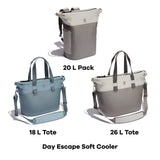 Hydro Flask 20 L Day Escape Soft Cooler - Reusable Travel Backpack - Insulated - Peppercorn