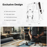 K&F CONCEPT Camera Backpack, Camera Bags for Photographers Large Capacity Camera Case with Raincover,15-15.6 Inch Laptop Compartment Compatible for Canon/Nikon/Sony/DJI Mavic Drone(Backpack 20L)