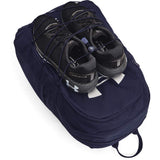 Under Armour Unisex-Adult Hustle Sport Backpack , Midnight Navy (410)/Metallic Silver , One Size Fits All