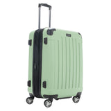 Kenneth Cole REACTION Renegade Luggage Expandable 8-Wheel Spinner Lightweight Hardside Suitcase, Seafoam, 24-Inch Checked