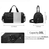 reeYee 16L Lightweight Travel Duffel Bag with Shoe Compartment, 840D Cordura Water-Resistant Gym Bag for Men & Women, Weekender Overnight Bag with Luggage Strap, Small Carry-on for 1-2 Days Trip