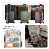 Peak Design Roller Pro Carry-On, Black, Expandable Small Suitcase with Wheels, Carbon Fiber Handle, Drawbridge Opening, Hybrid Soft/Hard Shell, Custom Hardware, Fits XL Camera Cube or Packing Cubes