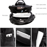 CLUCI Backpack Purse for Women Black Backpack Leather Large Travel Fashion Designer Convertible Ladies Work Bags