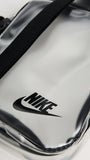 Nike, Unisex, Heritage Crystal Crossbody Bag (4L), Clear/Black/Black, One-Size