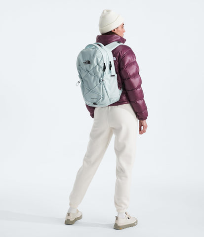 The North Face Women's Jester Everyday Laptop Backpack - Commuter Travel Bag, Laptop Sleeve, Water-Repellent, Ice Blue/TNF Black, One Size