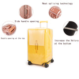 Klmsscxy Luggage Cover Suitcase Cover Protector Luggage Protector Suitcase Cover Clear Trunk Luggage Covers for Suitcase (Transparent, 32inch)